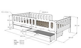 Postel Larisa 160/80 cm - bílá 