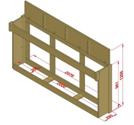 Postel Rimini II 90-180/200 cm + rošty rozkládací s úložným boxem 