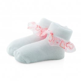 zväčšiť obrázok Dojčenské ponožky 0-6 mesiacov TBS040 - bílá