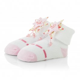 zväčšiť obrázok Dojčenské ponožky 0-6 mesiacov TBS042 růžová