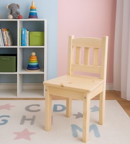 zväčšiť obrázok Detská lavica z masívu borovice
