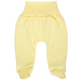 zväčšiť obrázok Dojčenské bavlnené polodupačky - žlté - 68