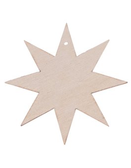 zväčšiť obrázok Vianočná drevená dekorácia - Hviezda